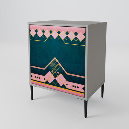 Credenza ROYAL COMPOSITION a 1 anta in finitura grigia