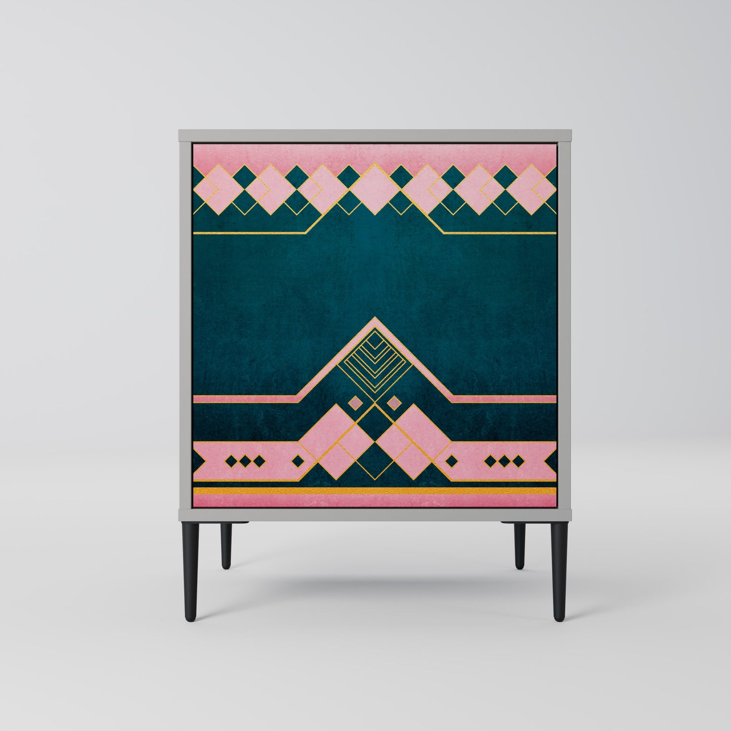 Credenza ROYAL COMPOSITION a 1 anta in finitura grigia