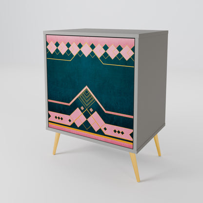 Credenza ROYAL COMPOSITION a 1 anta in finitura grigia