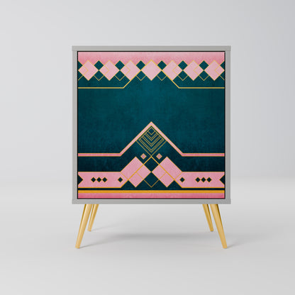 Credenza ROYAL COMPOSITION a 1 anta in finitura grigia