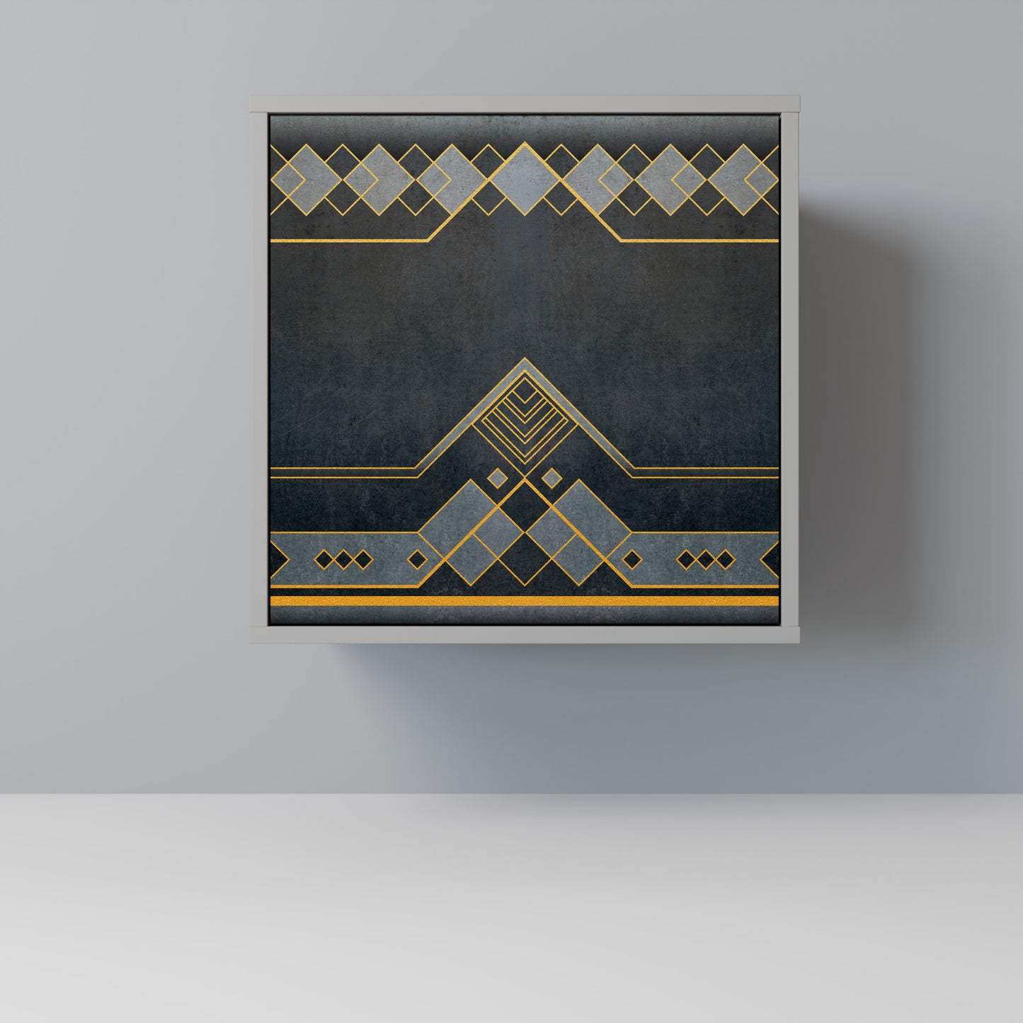 Credenza ROYAL ORDINARINESS a 1 anta con finitura grigia