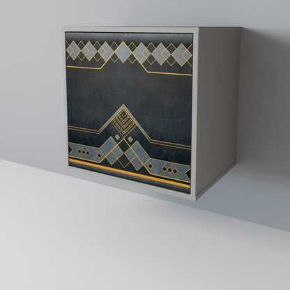 Credenza ROYAL ORDINARINESS a 1 anta con finitura grigia