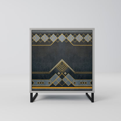 Credenza ROYAL ORDINARINESS a 1 anta con finitura grigia