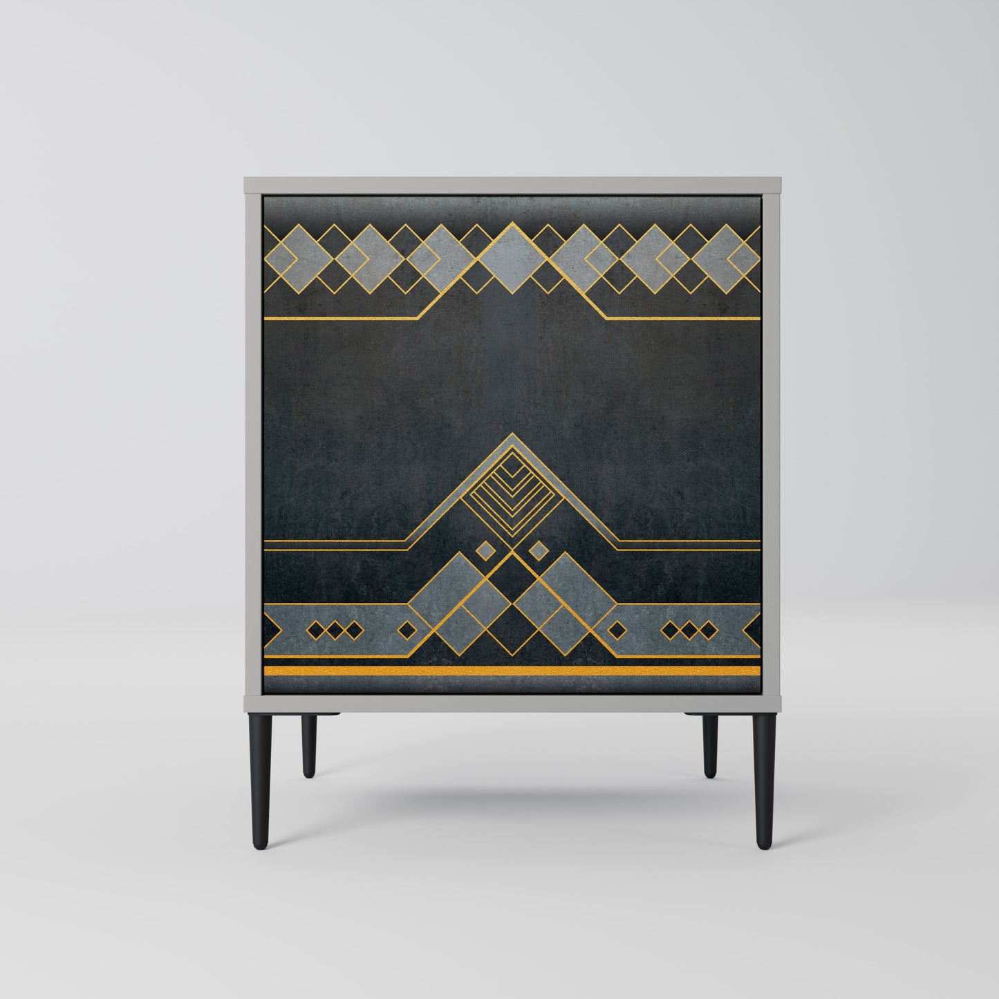 Credenza ROYAL ORDINARINESS a 1 anta con finitura grigia