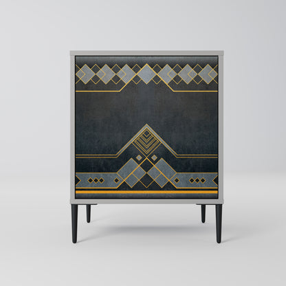 Credenza ROYAL ORDINARINESS a 1 anta con finitura grigia
