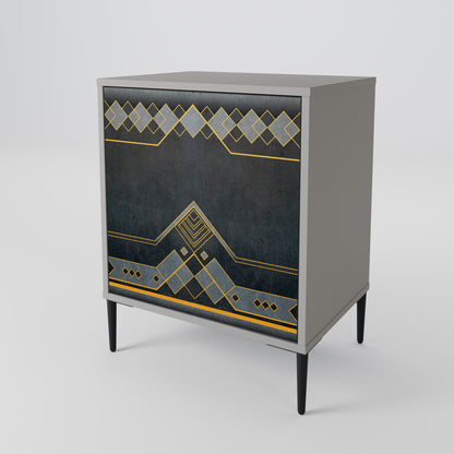 Credenza ROYAL ORDINARINESS a 1 anta con finitura grigia