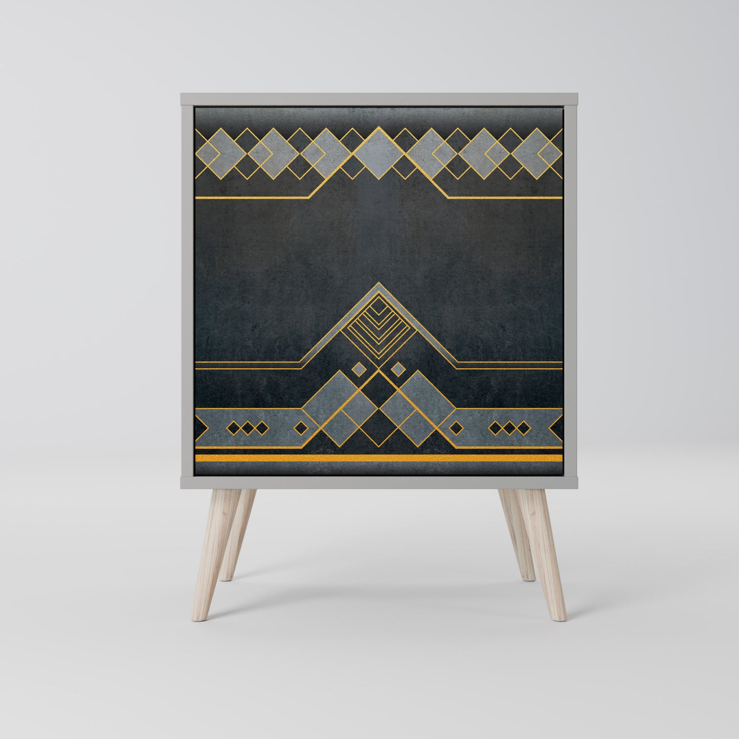 Credenza ROYAL ORDINARINESS a 1 anta con finitura grigia