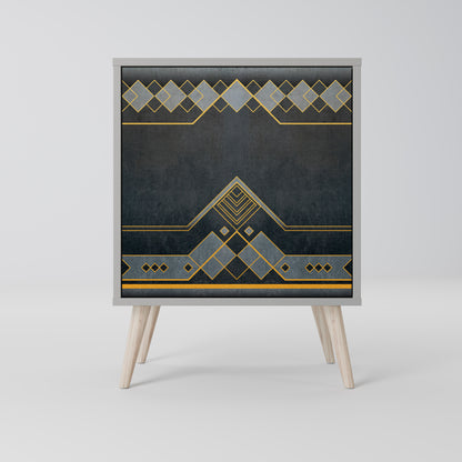 Credenza ROYAL ORDINARINESS a 1 anta con finitura grigia