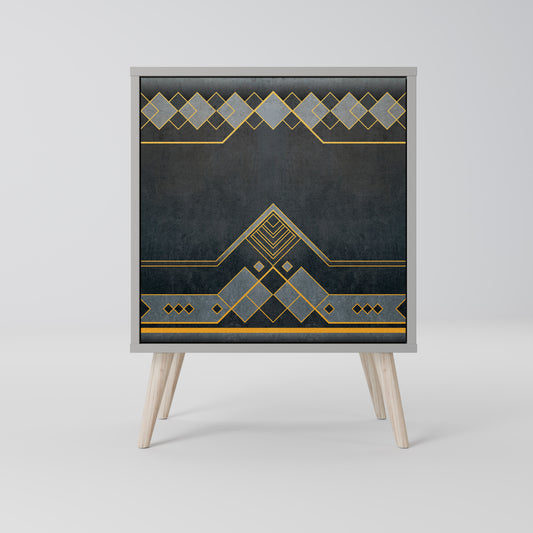 Credenza ROYAL ORDINARINESS a 1 anta con finitura grigia