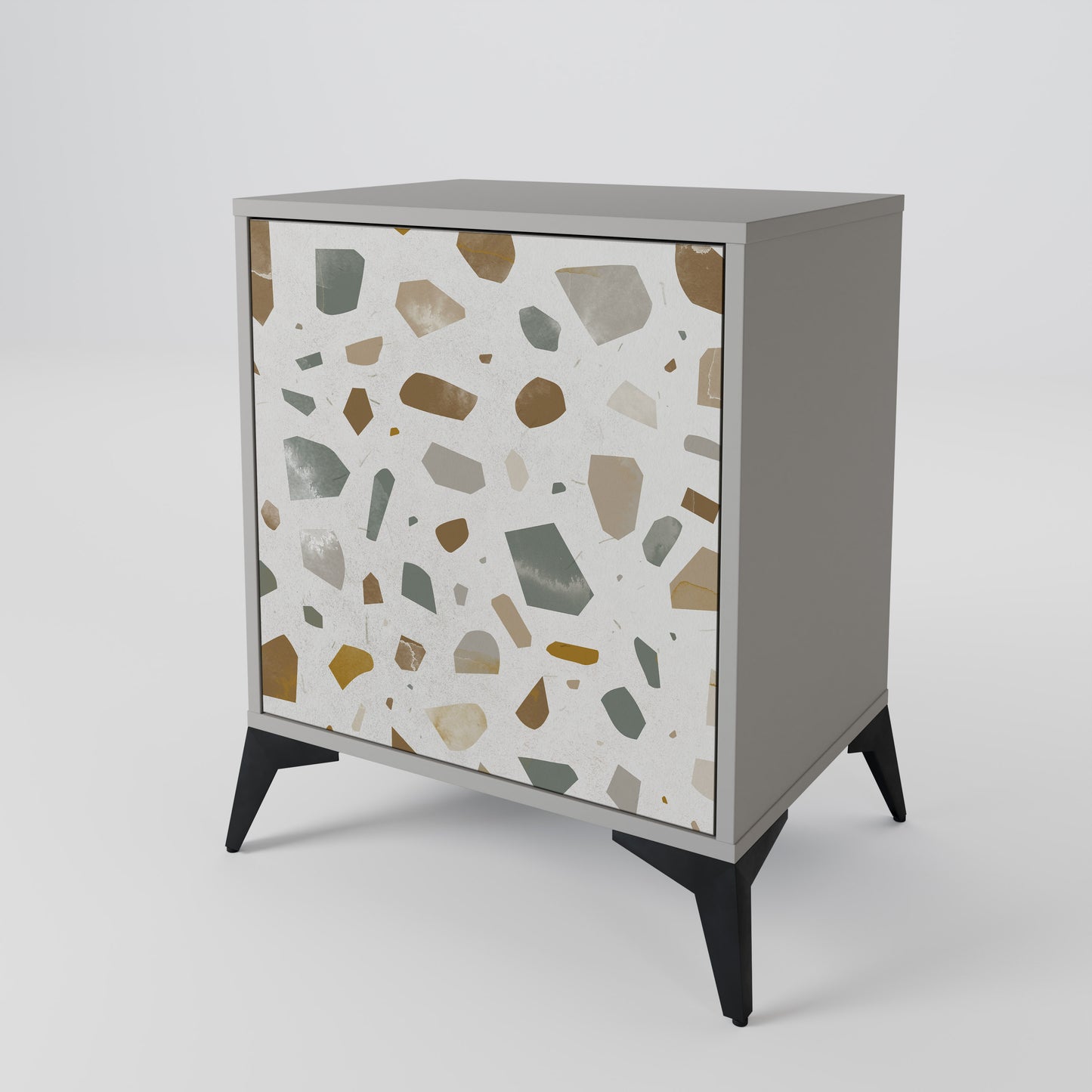 PIECES OF TOMORROW 1-Door Sideboard in Grey Finish