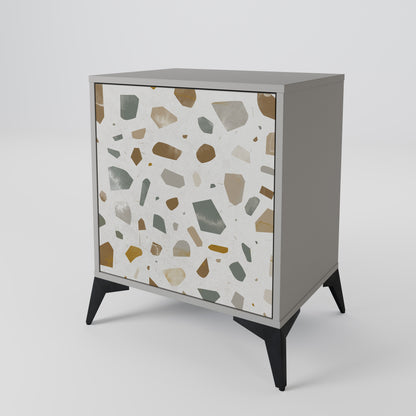 PIECES OF TOMORROW 1-Door Sideboard in Grey Finish