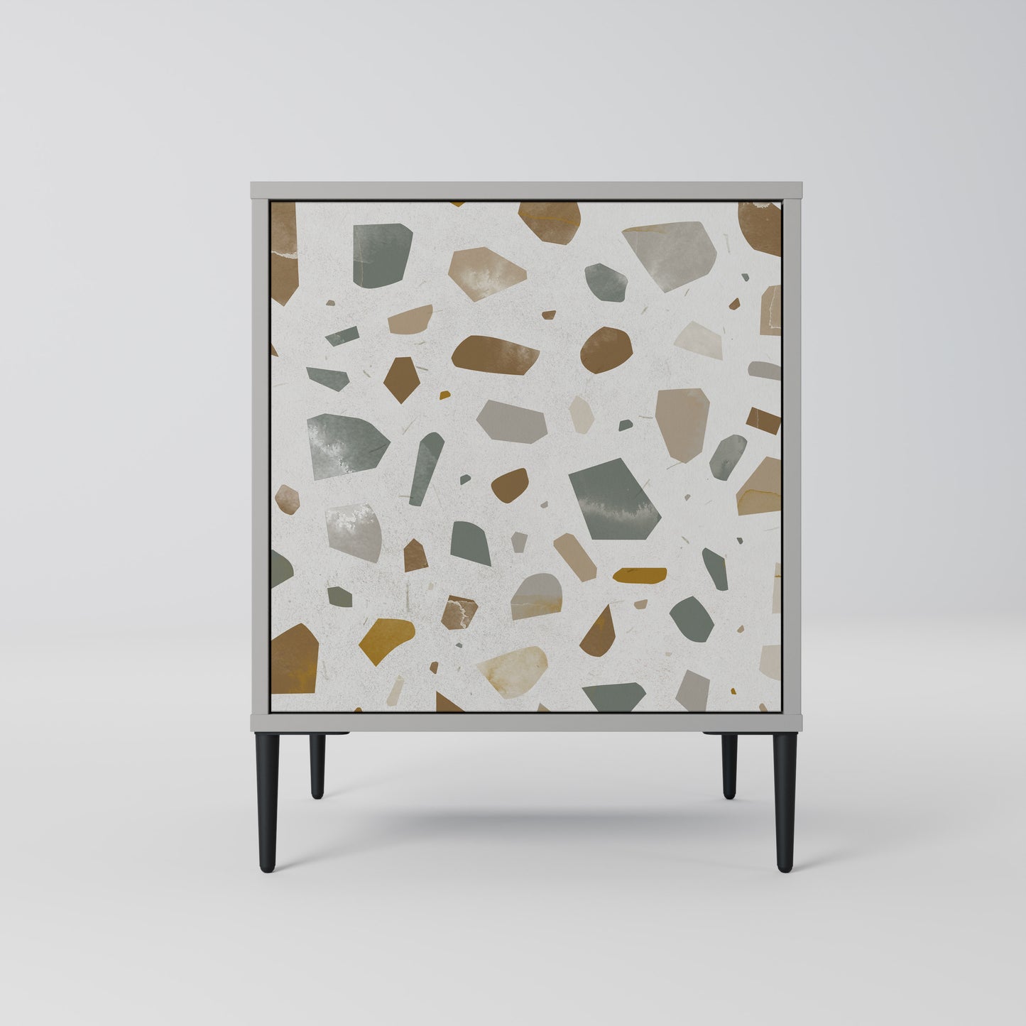 PIECES OF TOMORROW 1-Door Sideboard in Grey Finish