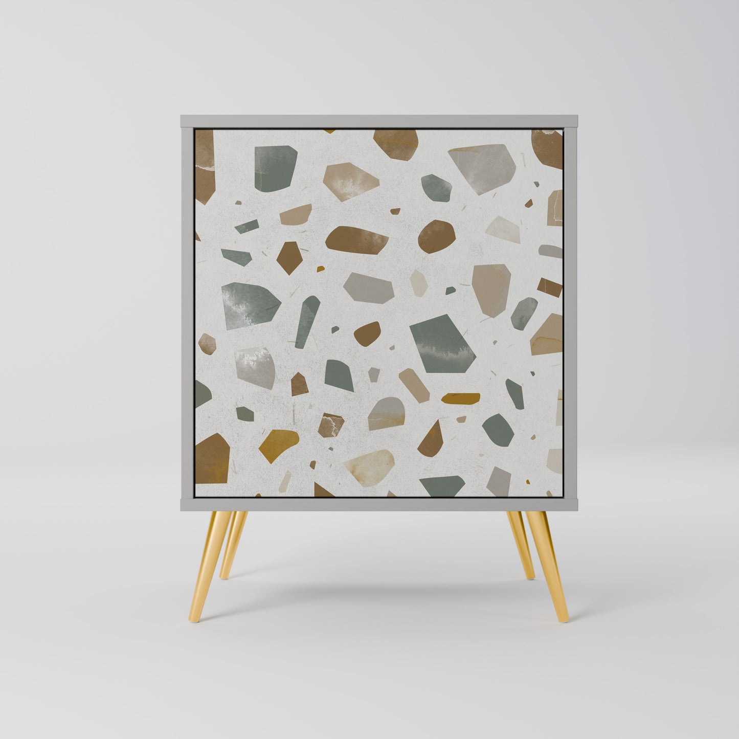 PIECES OF TOMORROW 1-Door Sideboard in Grey Finish