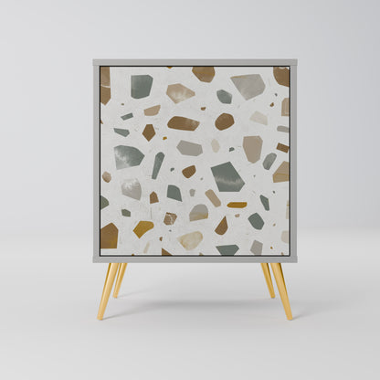 PIECES OF TOMORROW 1-Door Sideboard in Grey Finish