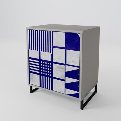 Credenza a 1 anta THE RIGHT PLACES in finitura grigia