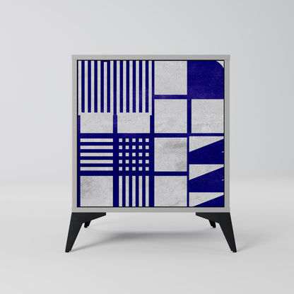 Credenza a 1 anta THE RIGHT PLACES in finitura grigia