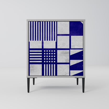 Credenza a 1 anta THE RIGHT PLACES in finitura grigia