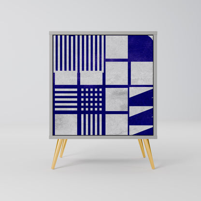 Credenza a 1 anta THE RIGHT PLACES in finitura grigia