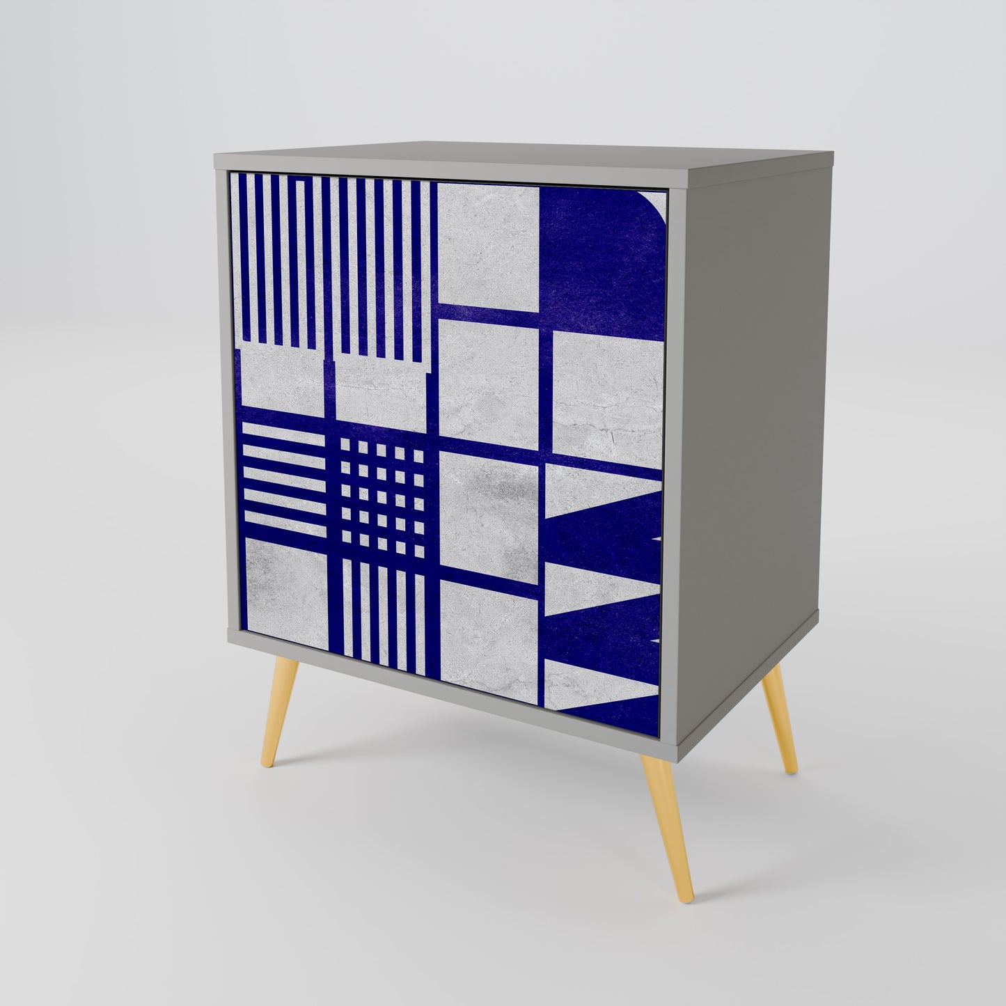 Credenza a 1 anta THE RIGHT PLACES in finitura grigia