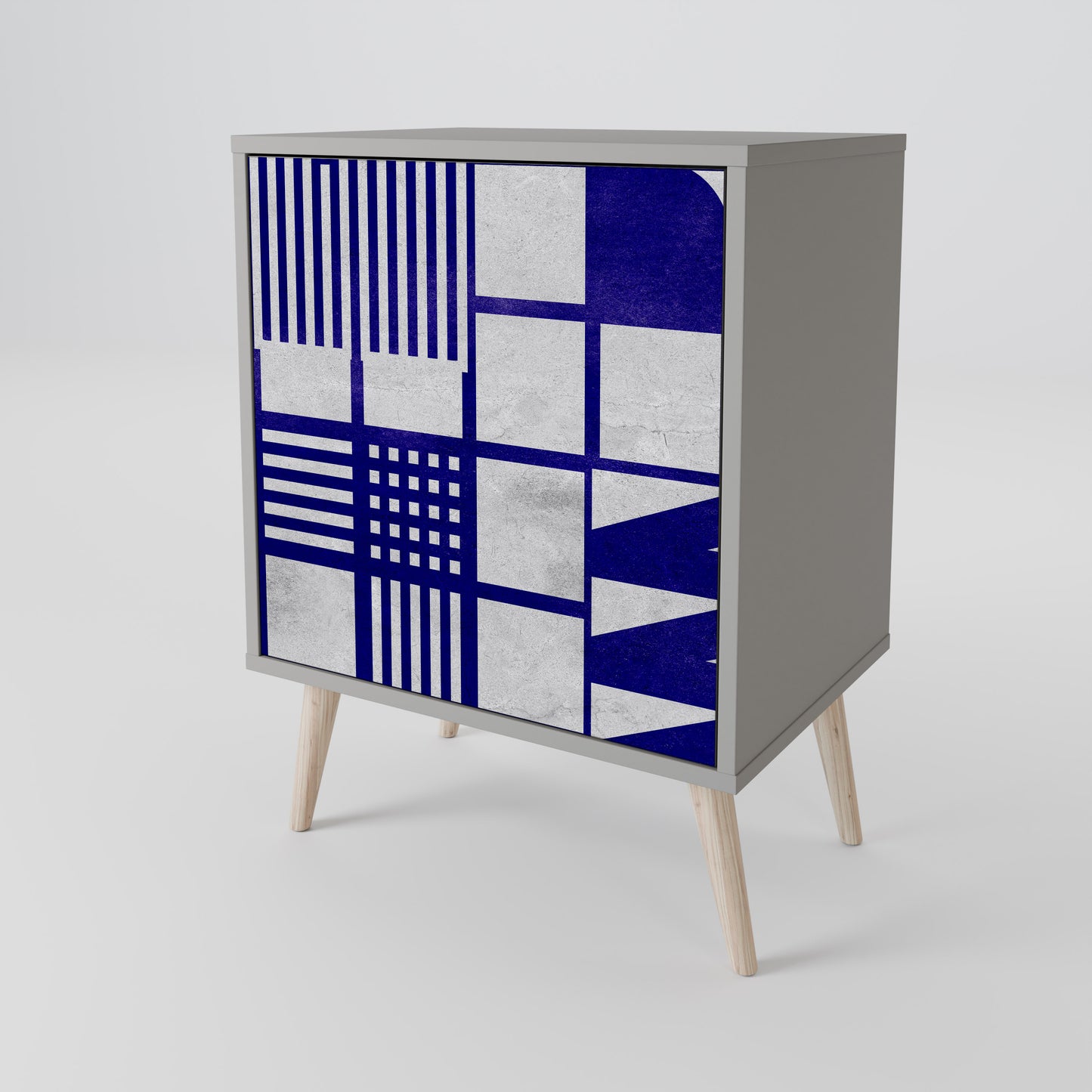 Credenza a 1 anta THE RIGHT PLACES in finitura grigia