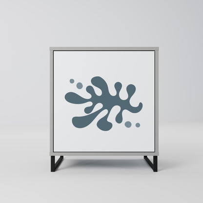 WONDERLAND VEGETATION 1-Door Sideboard in Grey Finish