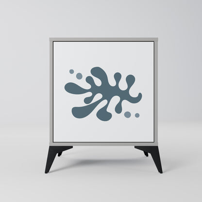 WONDERLAND VEGETATION 1-Door Sideboard in Grey Finish