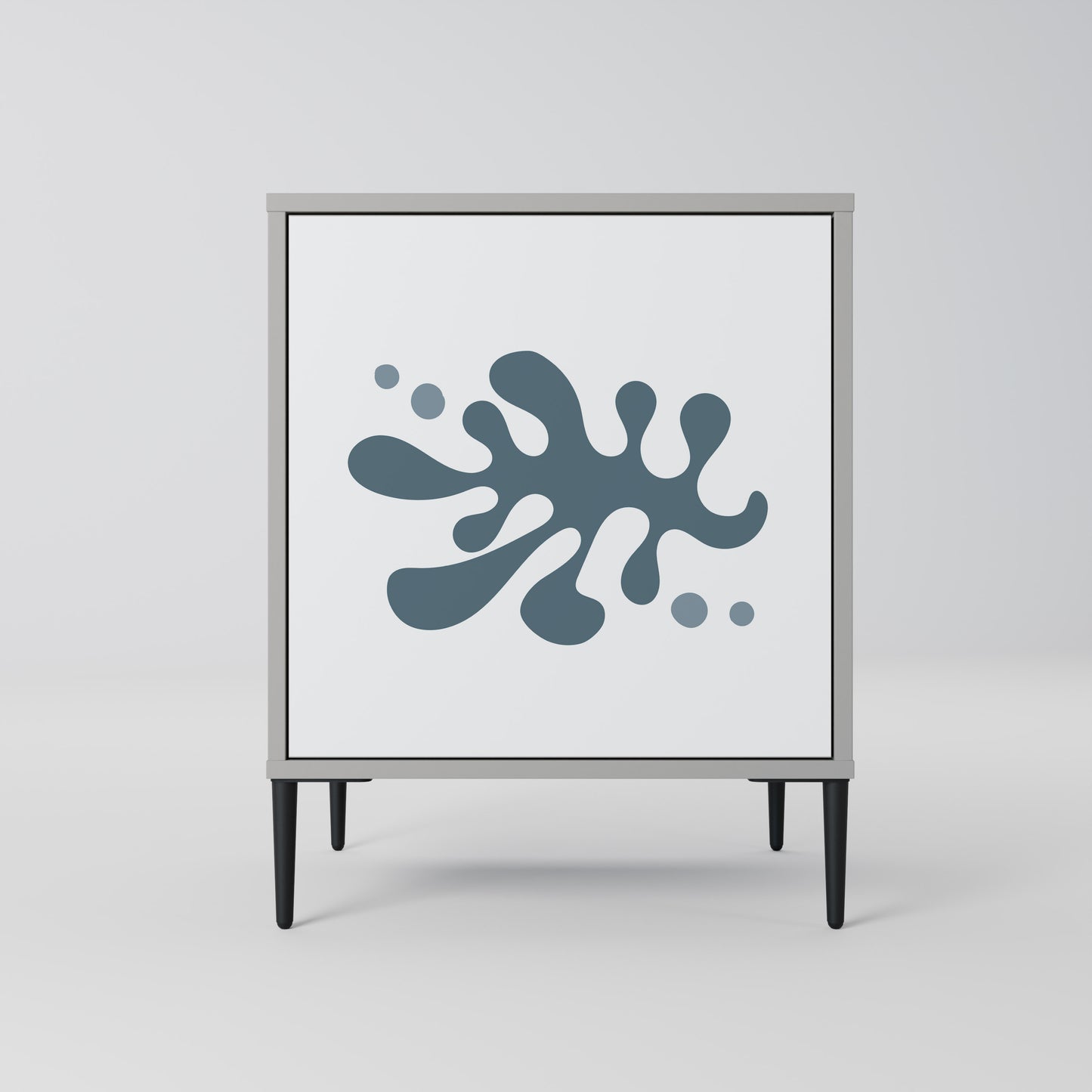 WONDERLAND VEGETATION 1-Door Sideboard in Grey Finish