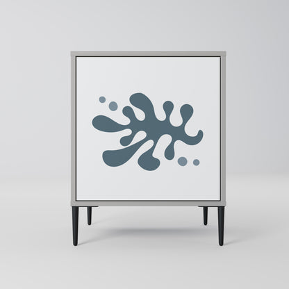 WONDERLAND VEGETATION 1-Door Sideboard in Grey Finish