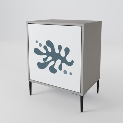 WONDERLAND VEGETATION 1-Door Sideboard in Grey Finish