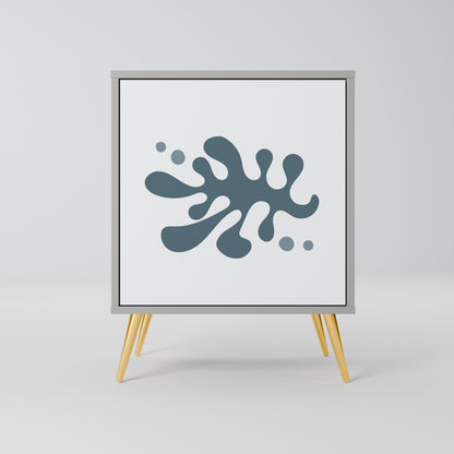 WONDERLAND VEGETATION 1-Door Sideboard in Grey Finish