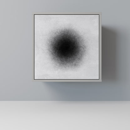 Credenza BLACK HOLE a 1 anta con finitura grigia