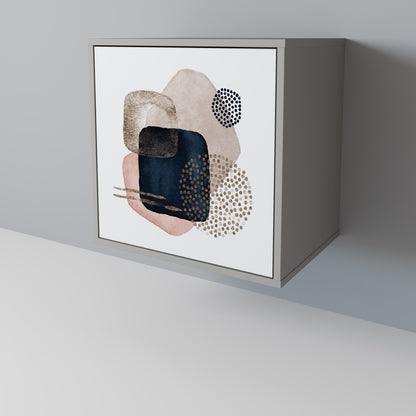 COLORFUL SHAPES 1-Door Sideboard in Grey Finish