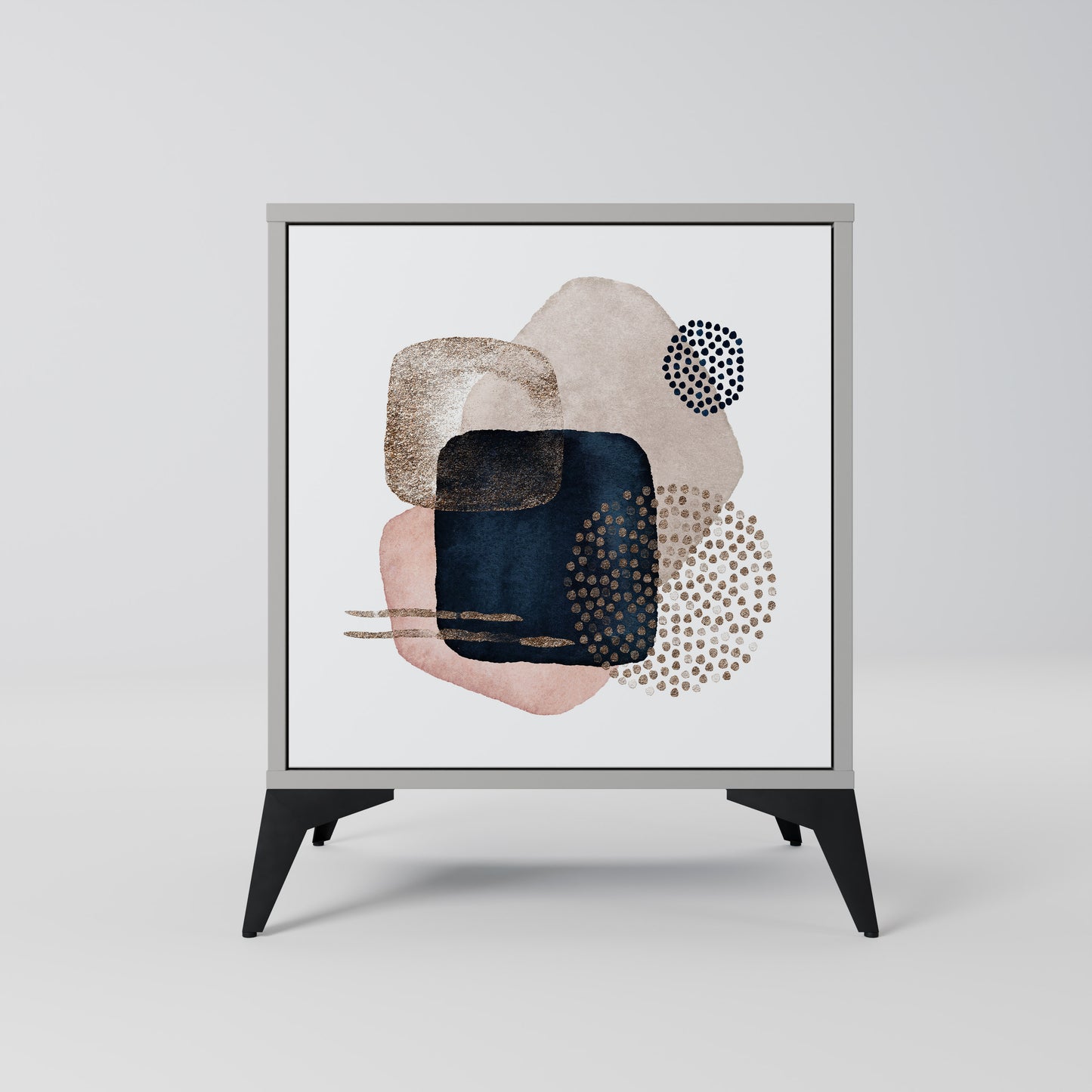 COLORFUL SHAPES 1-Door Sideboard in Grey Finish