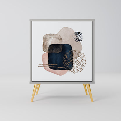 COLORFUL SHAPES 1-Door Sideboard in Grey Finish