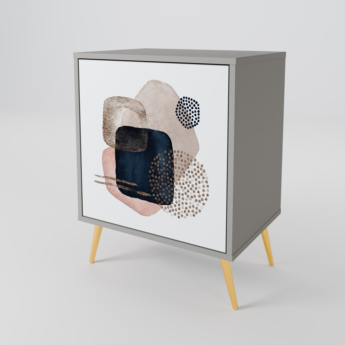 COLORFUL SHAPES 1-Door Sideboard in Grey Finish