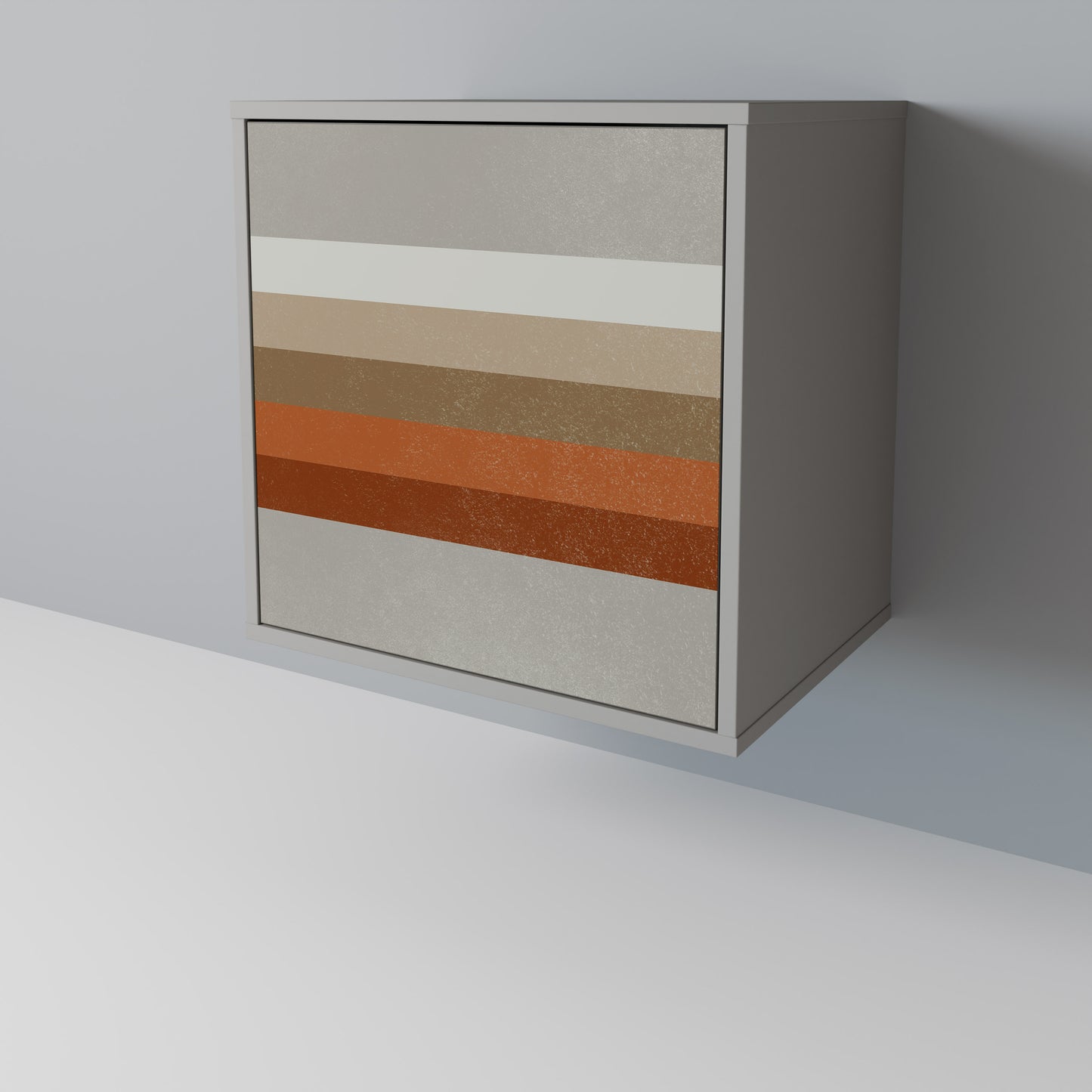 PECULIAR TRAIL 1-Door Sideboard in Grey Finish