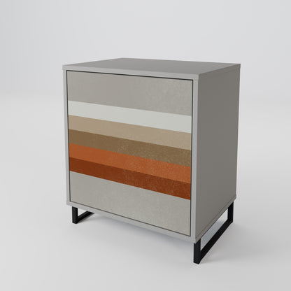 PECULIAR TRAIL 1-Door Sideboard in Grey Finish