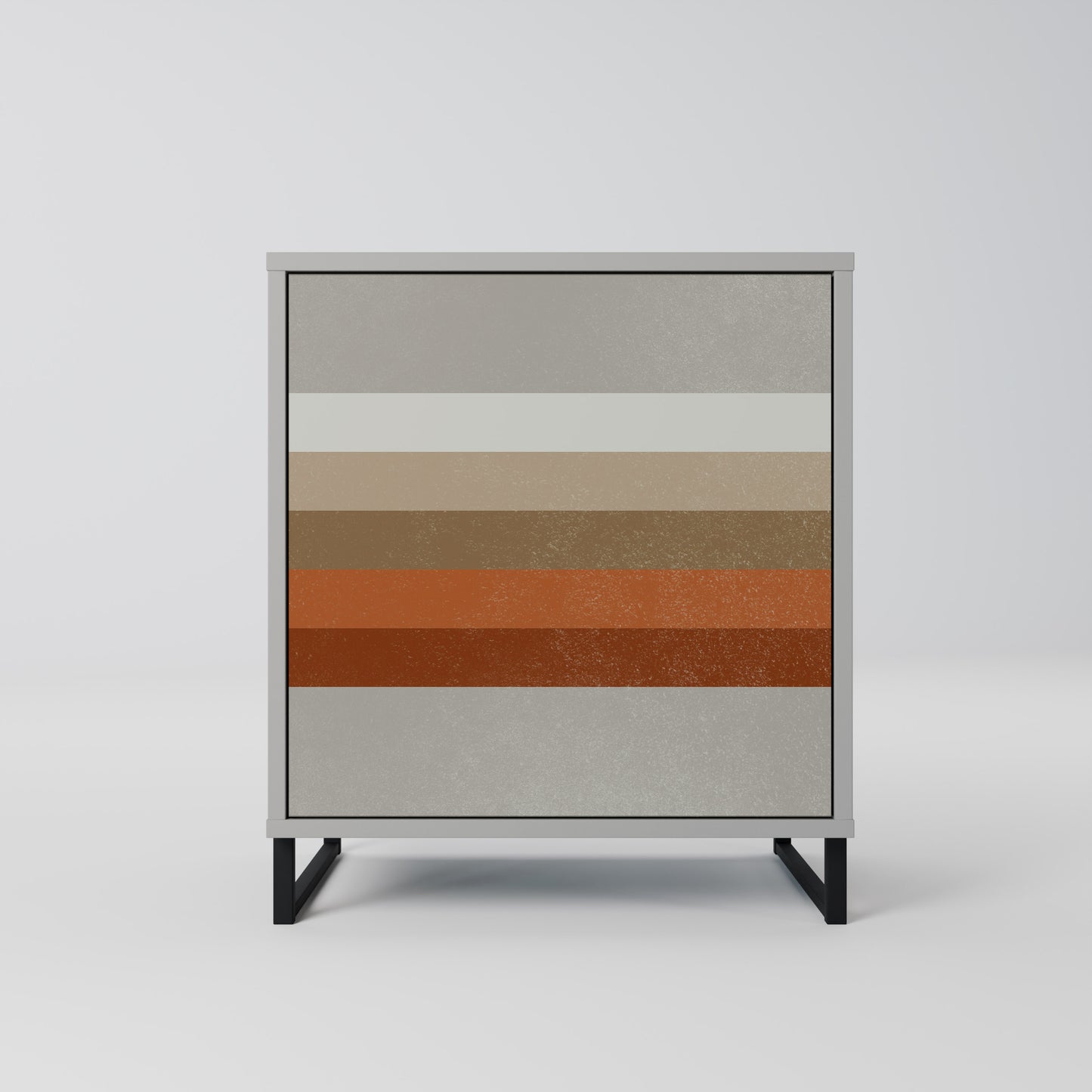 PECULIAR TRAIL 1-Door Sideboard in Grey Finish