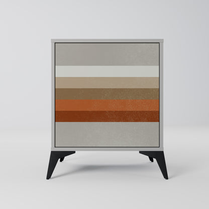 PECULIAR TRAIL 1-Door Sideboard in Grey Finish