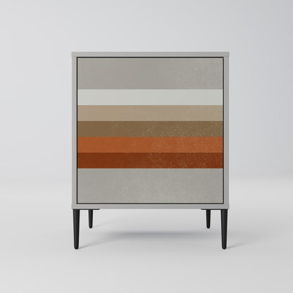 PECULIAR TRAIL 1-Door Sideboard in Grey Finish