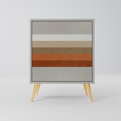 PECULIAR TRAIL 1-Door Sideboard in Grey Finish