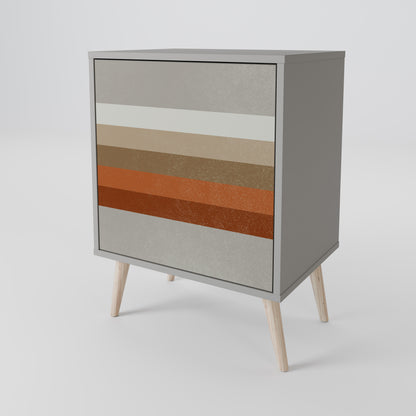 PECULIAR TRAIL 1-Door Sideboard in Grey Finish