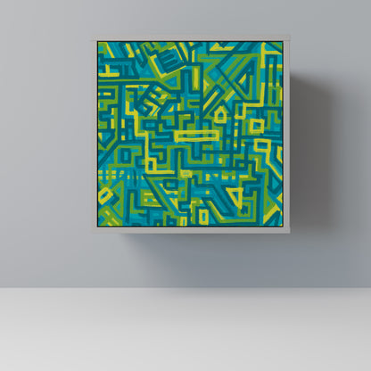 Credenza NOSTALGIC MEMORIES a 1 anta con finitura grigia