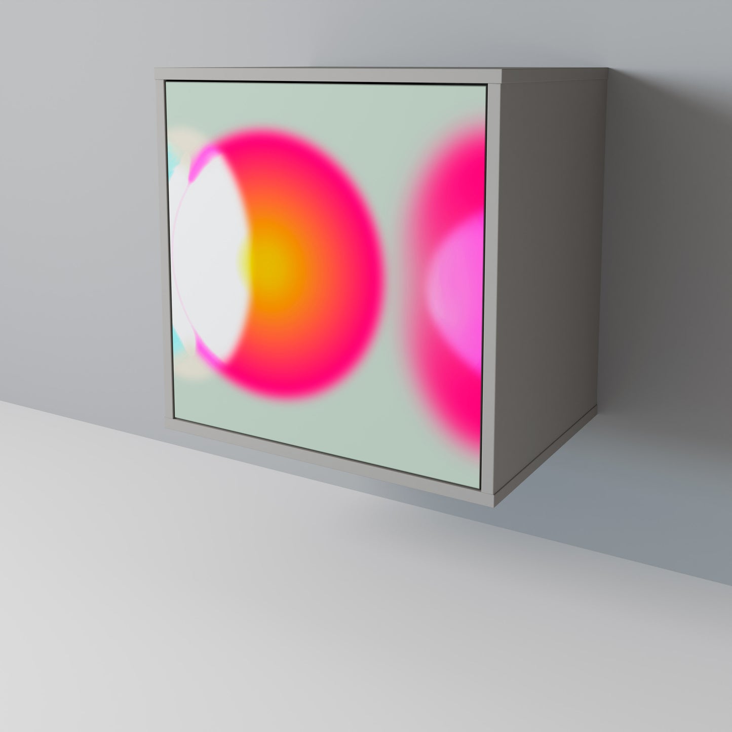 Credenza SYMPHONY OF COLORS a 1 anta in finitura grigia