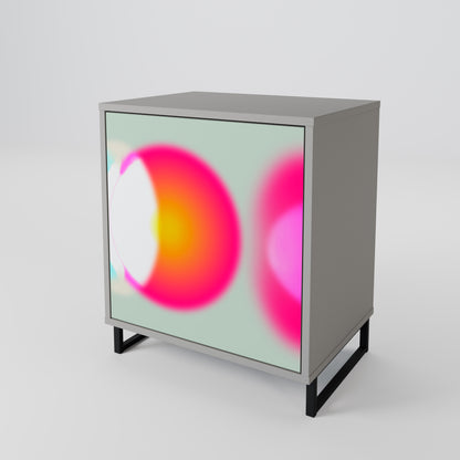 Credenza SYMPHONY OF COLORS a 1 anta in finitura grigia