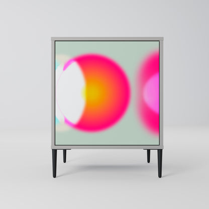 Credenza SYMPHONY OF COLORS a 1 anta in finitura grigia