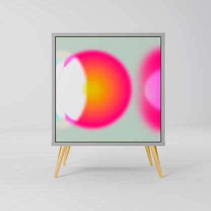 Credenza SYMPHONY OF COLORS a 1 anta in finitura grigia