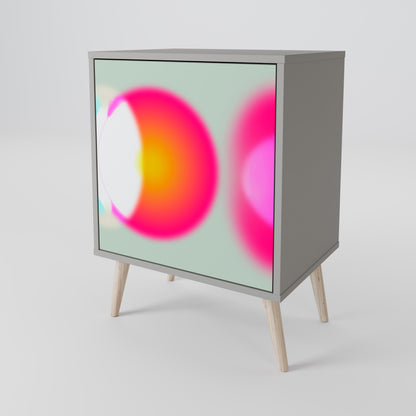 Credenza SYMPHONY OF COLORS a 1 anta in finitura grigia