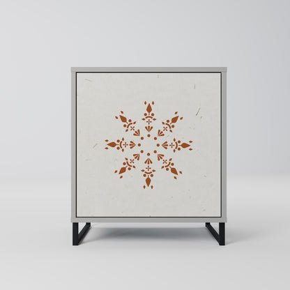 Credenza DAILY HARMONY a 1 anta con finitura grigia