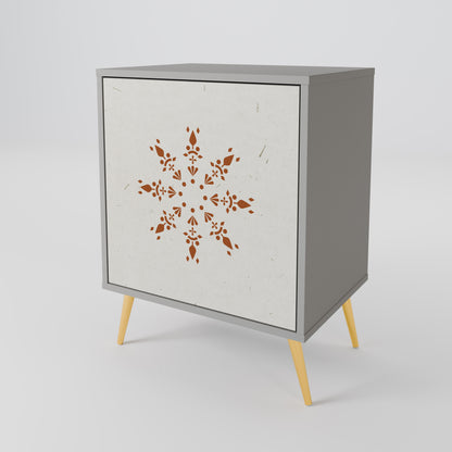 Credenza DAILY HARMONY a 1 anta con finitura grigia